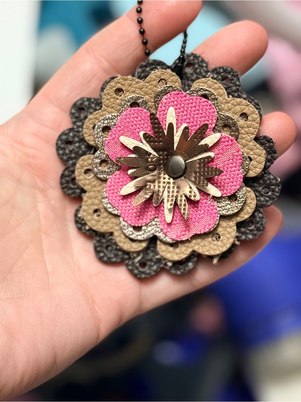Handmade Floral Bag Charm